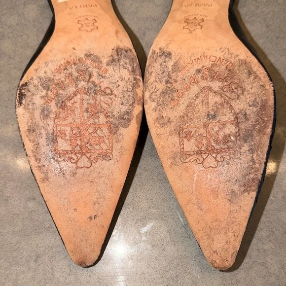 Brighton Bench Made Pamela Heels | Black Leather | Made in Brazil | Size 7 - Picture 4 of 6